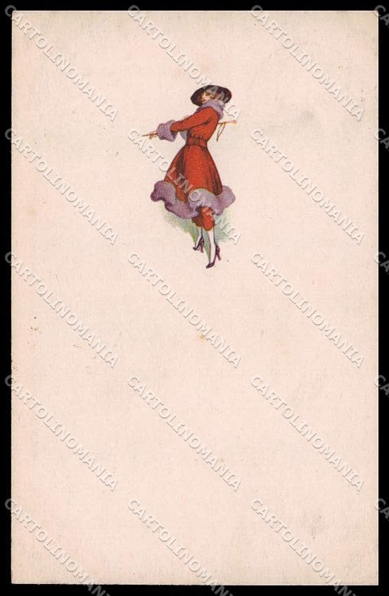 Illustratori Artist Signed Franzoni ? Fashion Lady cartolina ZG6984 – fronte