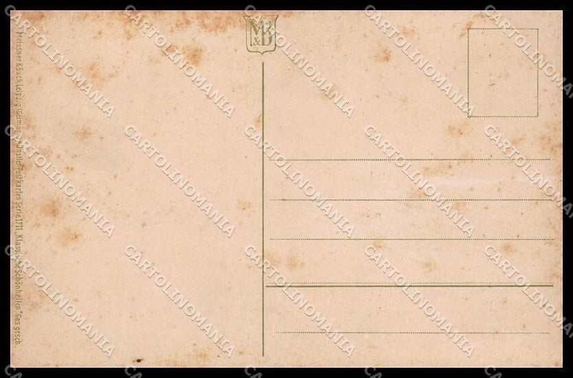 Illustratori Artist Signed Lady Asti Style Meissner Buch serie 1711 pc ZG6990 – retro