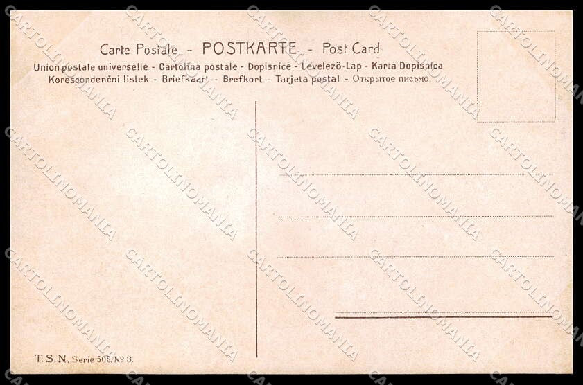 Illustratori Artist Signed Asti Lady TSN serie 505-3 cartolina ZG6994 – retro