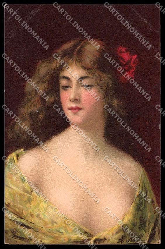 Illustratori Artist Signed Asti Lady TSN serie 505-7 cartolina ZG6996 – fronte