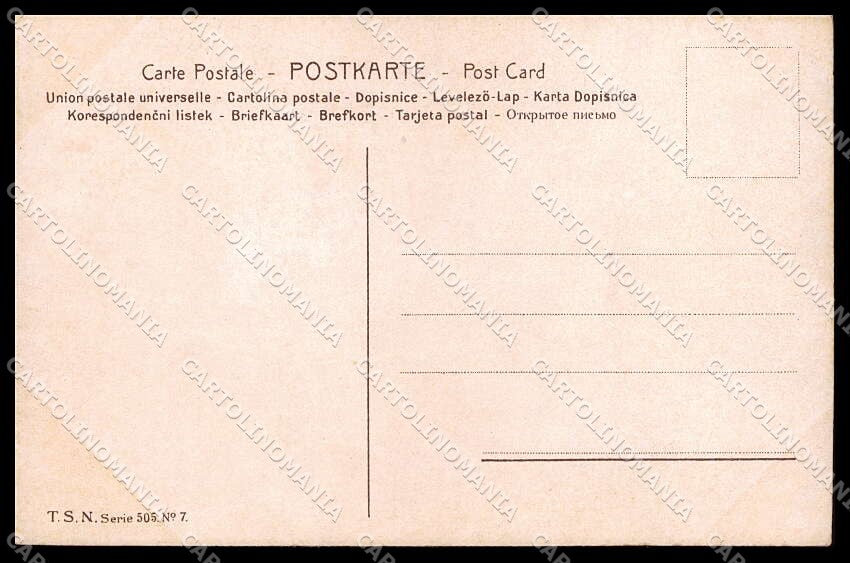 Illustratori Artist Signed Asti Lady TSN serie 505-7 cartolina ZG6996 – retro
