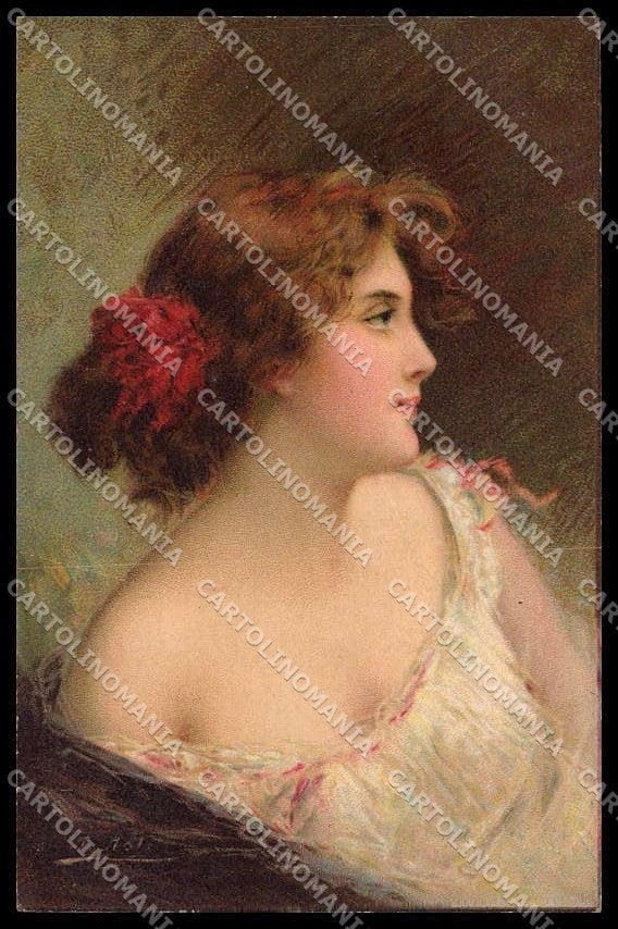 Illustratori Artist Signed Asti Lady TSN serie 505-5 cartolina ZG6997 – fronte