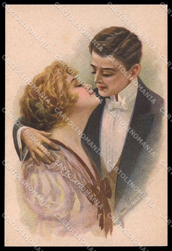 Illustratori Artist Signed San Marco Lady Romantic Couple serie 2023 pc ZG7027 – fronte
