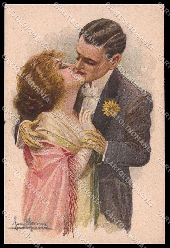 Illustratori Artist Signed San Marco Lady Romantic Couple serie 2023 pc ZG7028 – fronte