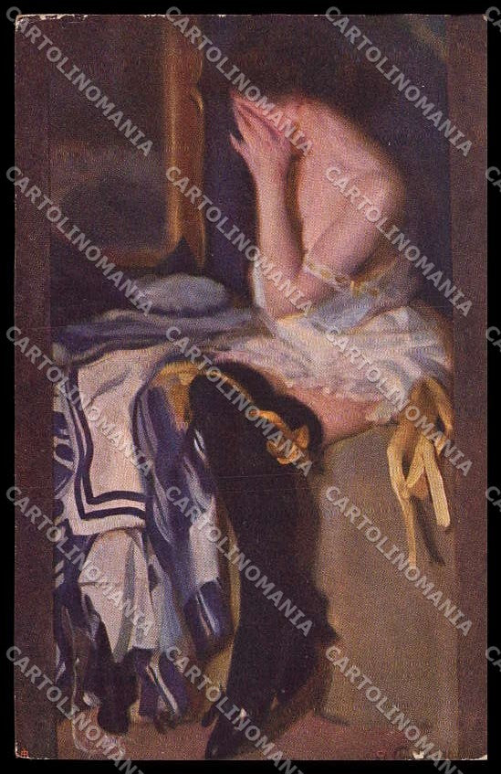 Illustratori Artist Signed A. Protti Lady Ars Minima cartolina ZG7038 – fronte