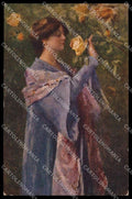 Illustratori Artist Signed P. Sala Lady Roses Ars Minima cartolina ZG7042 – fronte