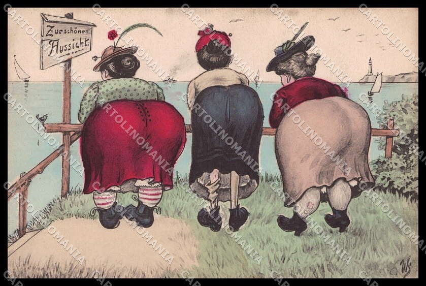 Illustratori Artist Signed W. Scheuermann Lady Comic WSSB 463 cartolina ZG7053 – fronte