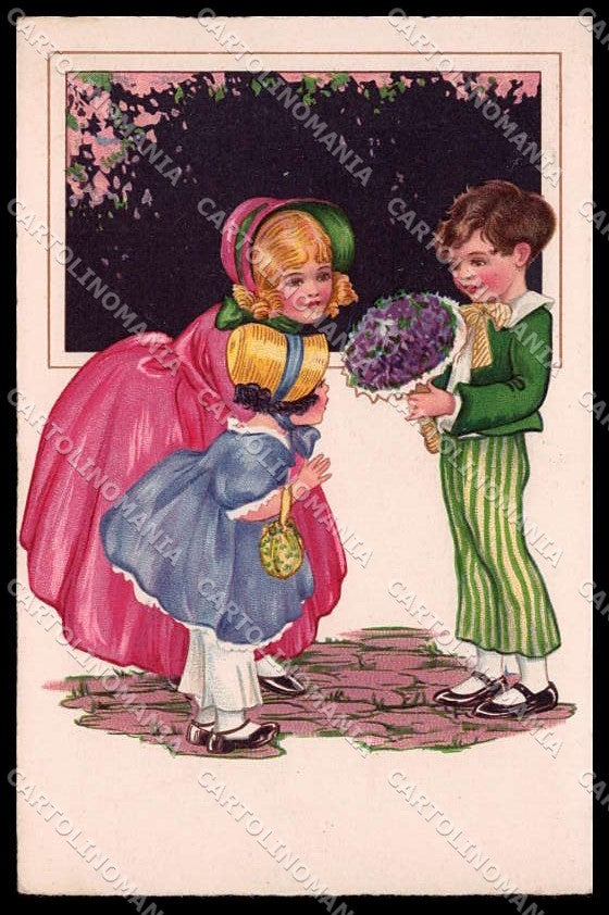 Illustratori Artist Signed Children Bambini serie 9896 cartolina ZG7066 – fronte