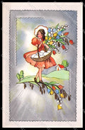 Illustratori Artist Signed Girl Easter Pasqua serie 1147 cartolina ZG7074 – fronte