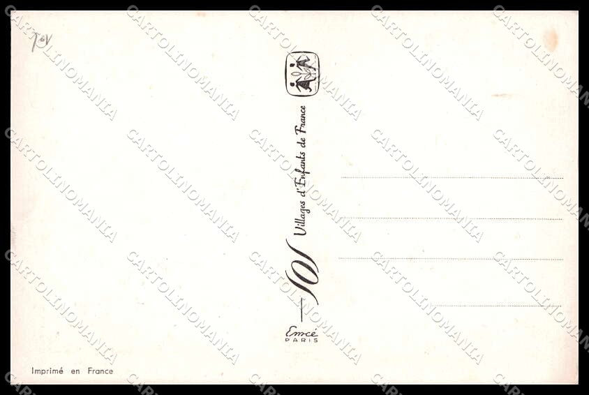 Illustratori Artist Signed Children Villages Enfants de France cartolina ZG7077 – retro