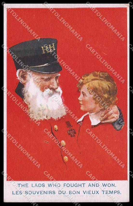 Illustratori Artist Signed Man Boy Inter Art serie 1975 cartolina ZG7085 – fronte