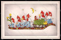 Illustratori Artist Signed Children Cristmas Sleigh serie 1287 cartolina ZG7096 – fronte