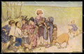 Illustratori Artist Signed Children Jesus Peace Easter Pasqua cartolina ZG7101 – fronte