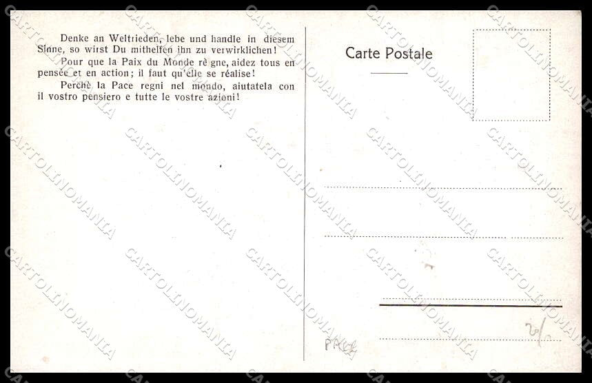 Illustratori Artist Signed Children Jesus Peace Easter Pasqua cartolina ZG7101 – retro