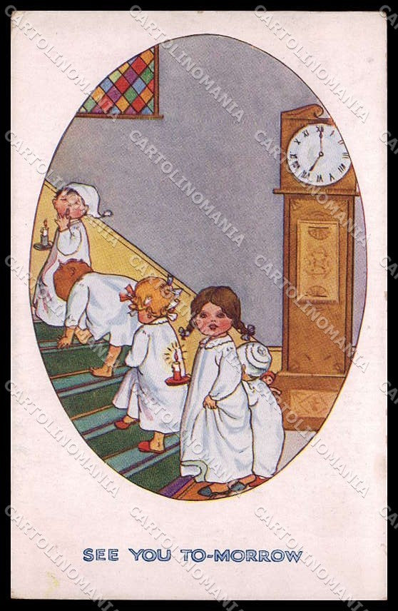 Illustratori Artist Signed Children See You Tomorrow Inter Art 890 pc ZG7105 – fronte