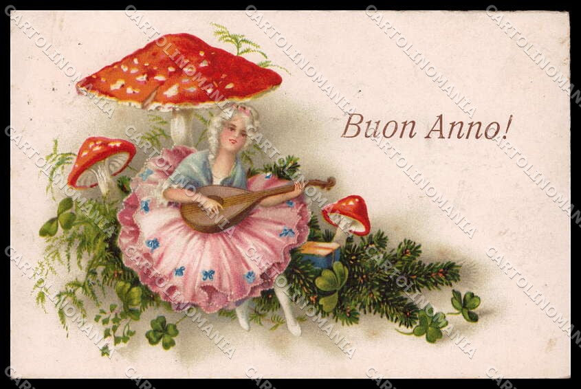 Illustratori Artist Signed Girl Mushroom serie 8116 WRINKLES cartolina ZG7124 – fronte