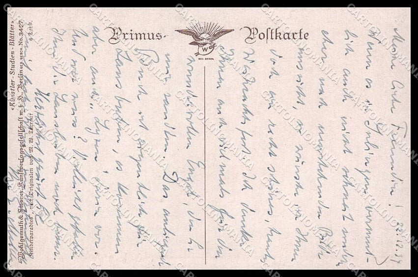 Illustratori Artist Signed M. W. Tarrant Waldeinsamkeit WRINKLES pc ZG7125 – retro