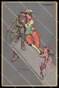 Artist Signed G. Toppi Lady Soldier Artiglieria Propaganda WW1pc ZG7131 – fronte