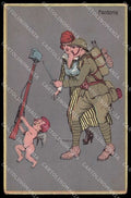 Illustratori Artist Signed G Toppi Lady Soldier Fanteria Propaganda WW1pc ZG7132 – fronte