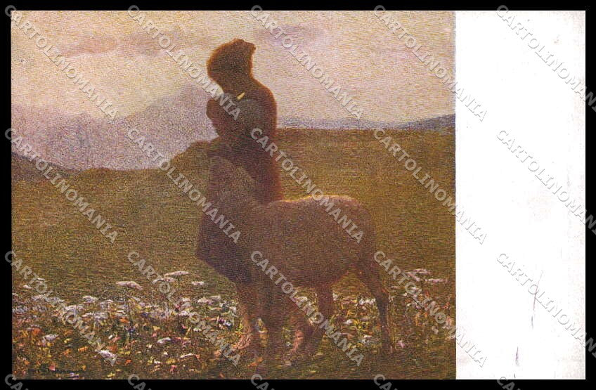 Illustratori Artist Signed G. Sottocornola Girl Ars Minima cartolina ZG7138 – fronte