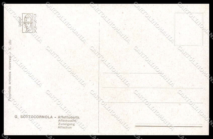 Illustratori Artist Signed G. Sottocornola Girl Ars Minima cartolina ZG7138 – retro