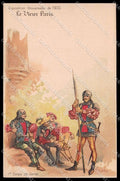 Illustratori Artist Signed Robida Le Vieux Paris Expo 1900 cartolina ZG7148 – fronte