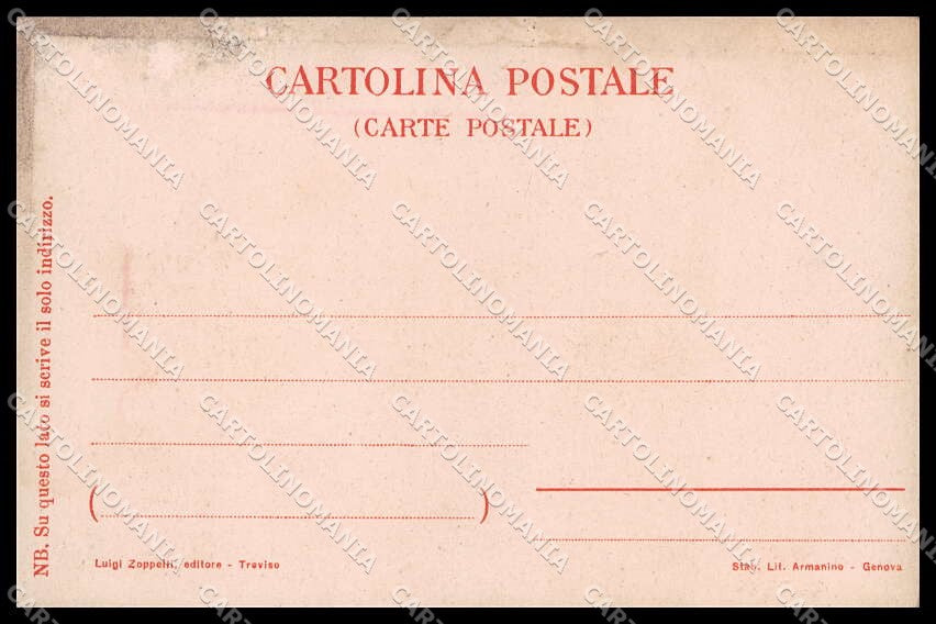 Illustratori Artist Signed Martini Venetia Antiqua Venezia ABRADED pc ZG7168 – retro