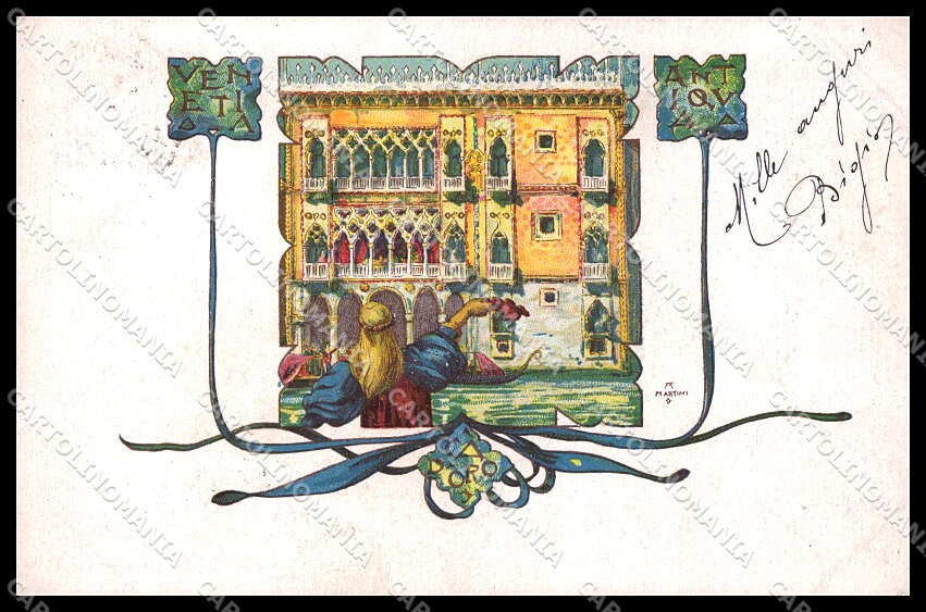 Illustratori Artist Signed Martini Venetia Antiqua Venezia cartolina ZG7178 – fronte