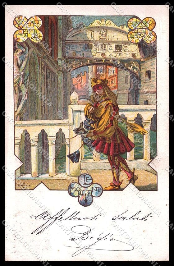 Illustratori Artist Signed Martini Venetia Antiqua Venezia cartolina ZG7180 – fronte