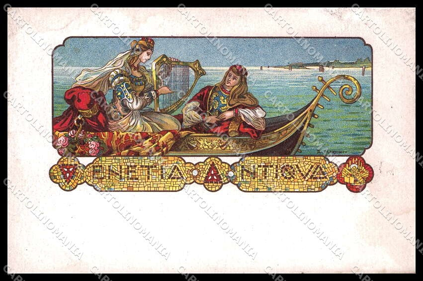 Illustratori Artist Signed Martini Venetia Antiqua Venezia cartolina ZG7183 – fronte
