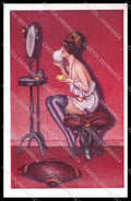 Artist Signed S Xavier Lady Make up Coquetterie Noyer 146 ABRADED pc ZG7187 – fronte