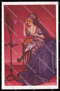 Artist Signed S Xavier Lady Make up Coquetterie Noyer 146 ABRADED pc ZG7188 – fronte