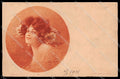 Illustratori Artist Signed Villa Art Nouveau Lady serie 99 cartolina ZG7191 – fronte