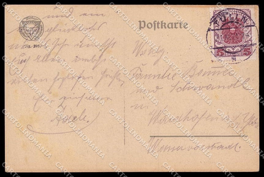 Artist Signed AR Children Christmas Deutscher Schulverein 395 WRINKLES pc ZG7193 – retro