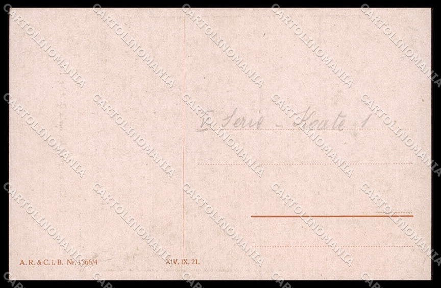 Illustratori Artist Signed H. Z. Girl serie 1366-4 TEARED cartolina ZG7207 – retro