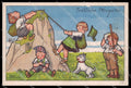 Illustratori Artist Signed Children Mountain ABRADED cartolina ZG7215 – fronte
