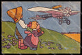Illustratori Artist Signed Children Plane TS TEARED cartolina ZG7223 – fronte