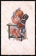 Illustratori Artist Signed K. Schwetz Child Boy serie XXI-1 cartolina ZG7225 – fronte