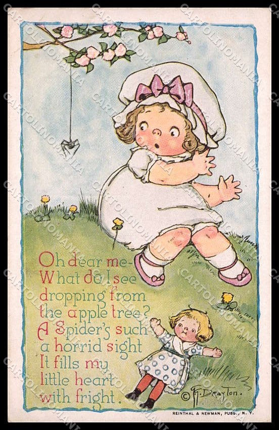 Artist Signed G. G. Drayton Girl Doll 489 HOLE CORNER CREASED pc ZG7228 – fronte
