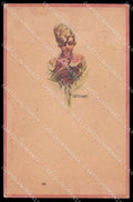 Illustratori Artist Signed Lenhart Fashion Lady 22-5 WRINKLES STAINS pc ZG7237 – fronte