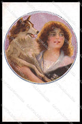 Illustratori Artist Signed Monestier Lady Dog serie 36-2 ABRADED pc ZG7248 – fronte