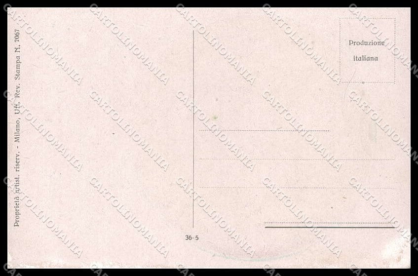 Illustratori Artist Signed Monestier Lady Bracco Dog serie 36- ABRADED pc ZG7251 – retro