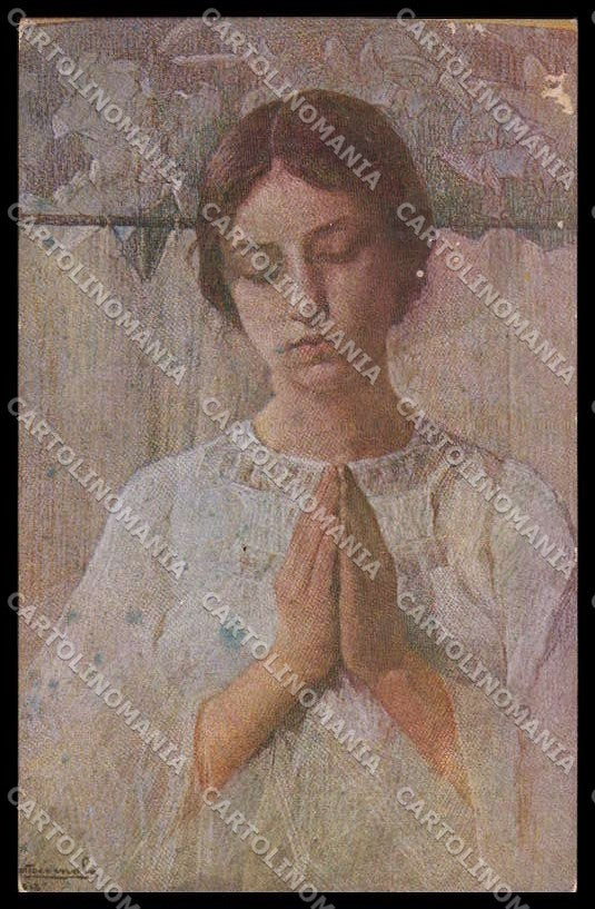 Artist Signed G. Sottocornola Lady Ars Minima serie 496 ABRADED pc ZG7267 – fronte