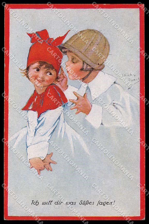 Artist Signed Chicky Spark Children NPG serie 806 CORNER CREASED pc ZG7283 – fronte