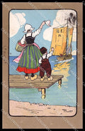 Illustratori Artist Signed Pinot Dutch Children WRINKLES cartolina ZG7295 – fronte