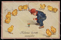 Illustratori Artist Signed Baumgarten ? Boy Chick ERIKA 4060 cartolina ZG7303 – fronte