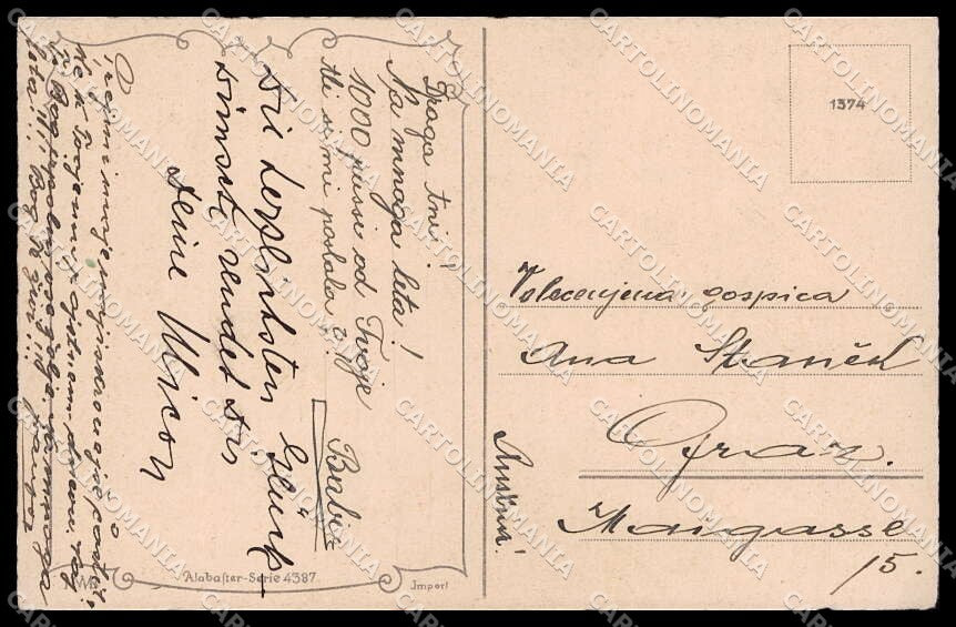 Illustratori Artist Signed Hannes Petersen Girl HWB serie 4387cartolina ZG7315 – retro