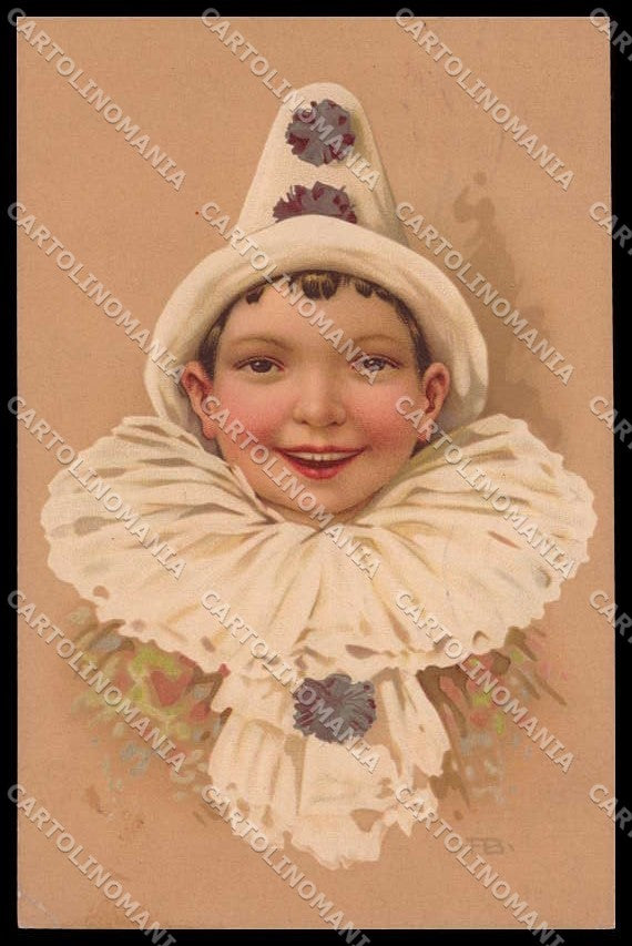 Artist Signed Baumgarten Boy Meissner & Buch serie 966 CORNER CREASED pc ZG7316 – fronte