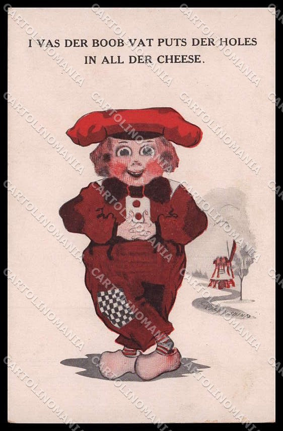 Illustratori Artist Signed Shinn Cobb X Child serie 903 ABRADED cartolina ZG7326 – fronte