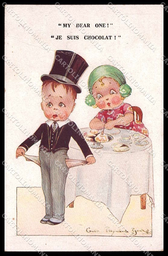 Illustratori Artist Signed Hayward Children serie 6562 CREASED cartolina ZG7328 – fronte